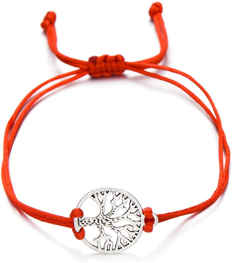 kelistom Handmade String Bracelet for Women Men Simple Red Black Braided Adjustable Charm Bracelets Minimalist Jewelry - Image 1